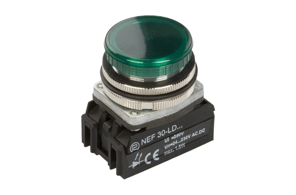 Lampka sygnalizacyjna 30mm zielona 24‑230V AC/DC LED W0‑LDU1‑NEF30LD Z - obrazek 2