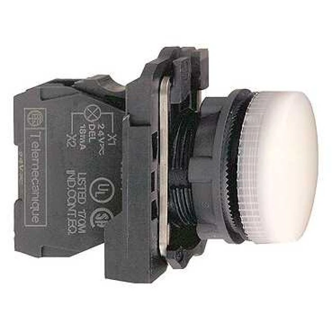 Lampka sygnalizacyjna 22mm biała 110‑120V AC XB5AVG1 - obrazek 2
