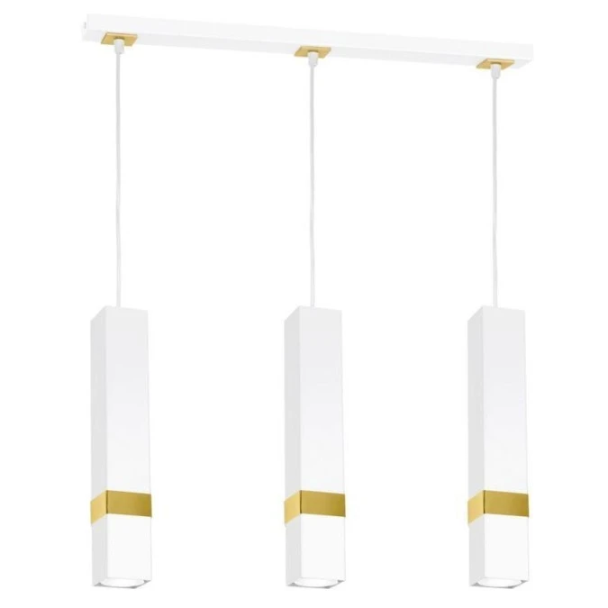 Lampa wisząca VIDAR WHITE/GOLD 3xGU10 MLP6276 Milagro - obrazek 1
