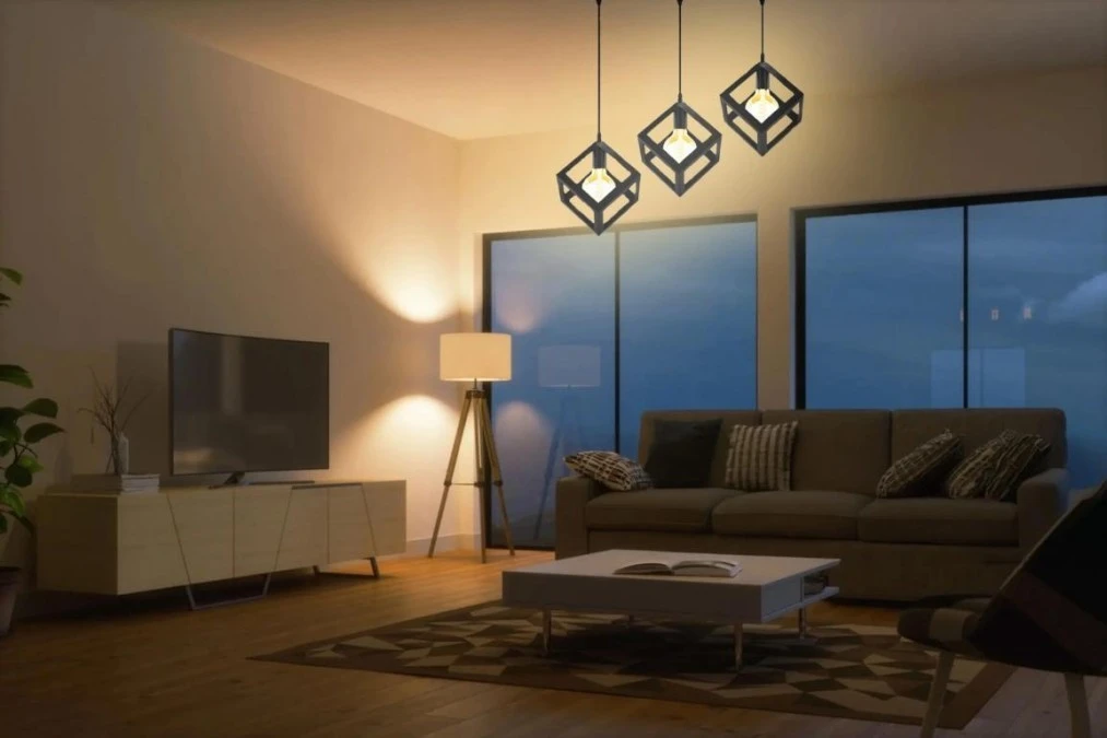 Lampa Wisząca Sufitowa TALUS Geometryczna Zwis Kostka do LED 3x E27 LUMILED - obrazek 3