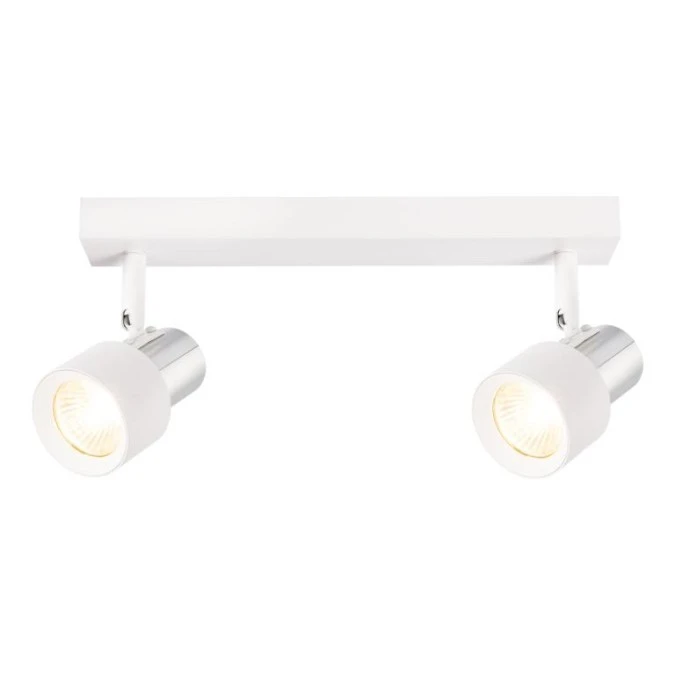 Lampa sufitowa Cino 2xGU10 Biały + Chrom ML9946 Milagro - obrazek 2