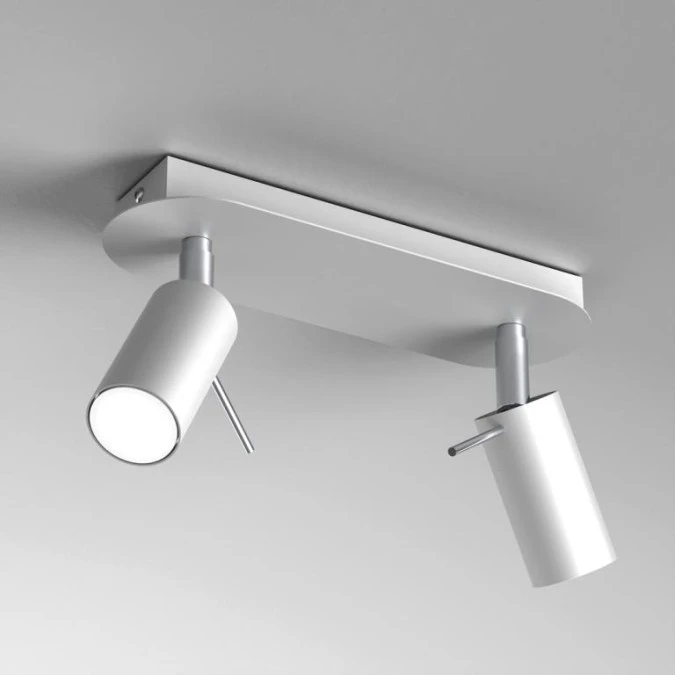 Lampa sufitowa PRESTON WHITE/CHROME 2x mini GU10 MLP7615 Milagro - obrazek 2