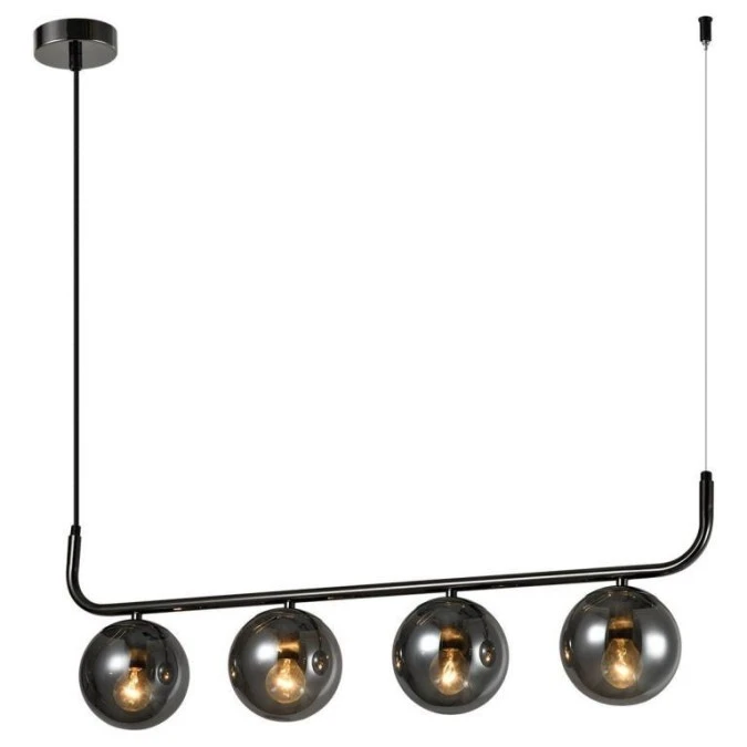 Lampa wisząca Alisa grafitowa smoked 4xE14 LP‑005/4L grafit Light Prestige - obrazek 1