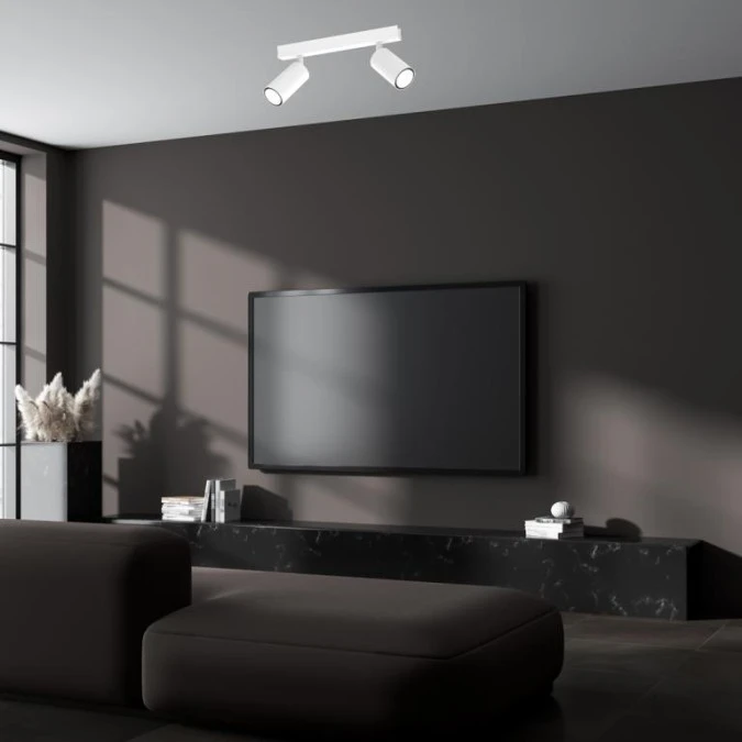 Lampa sufitowa HUDSON WHITE 2xGU10 MLP8802 Milagro - obrazek 3