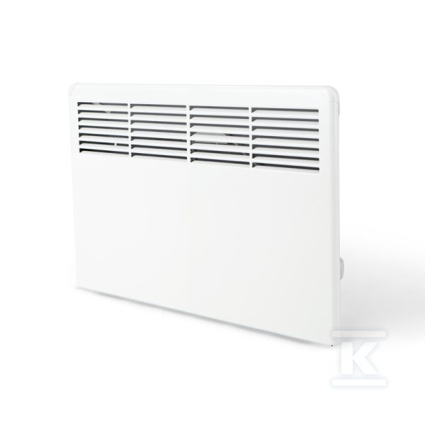 Grzejnik elektryczny (konwektorowy) BETA5-BT-EB-IP24 z programatorem Bluetooth, puszką przyłaczeniową i wspornikiem montażowym, IP24, wymiary: 389×585 mm, Moc: 500W