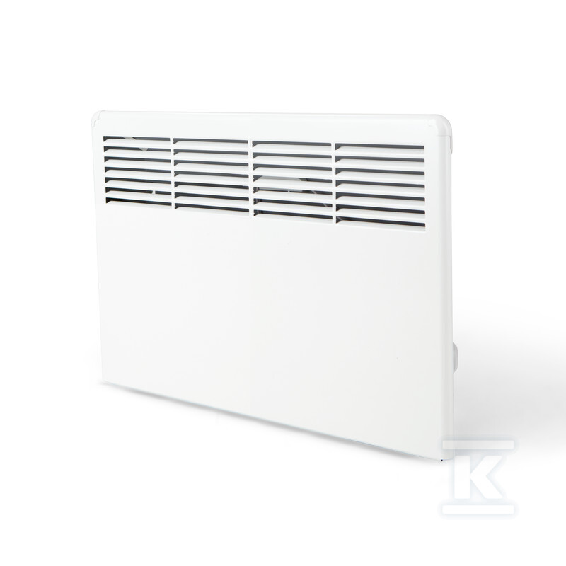 Grzejnik elektryczny (konwektorowy) BETA5-BT-EB-IP24 z programatorem Bluetooth, puszką przyłaczeniową i wspornikiem montażowym, IP24, wymiary: 389x585 mm, Moc: 500W - obrazek 1