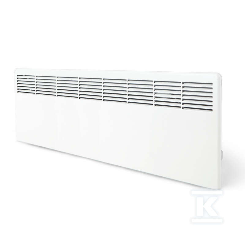 Grzejnik elektryczny (konwektorowy) BETA15-BT-EB-IP24 z programatorem Bluetooth, puszką przyłaczeniową i wspornikiem montażowym, IP24, wymiary: 389x1121 mm, Moc: 1500W - obrazek 1