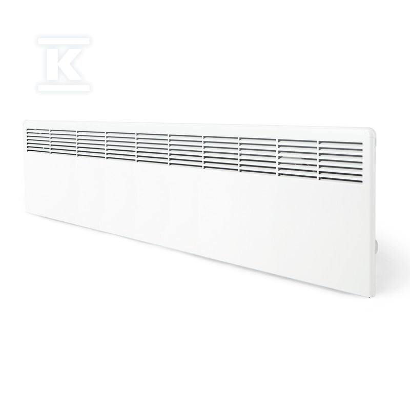 Grzejnik elektryczny (konwektorowy) BETA20-BT-EB-IP24 z programatorem Bluetooth, puszką przyłaczeniową i wspornikiem montażowym, IP24, wymiary: 389x1523 mm, Moc: 2000W - obrazek 1