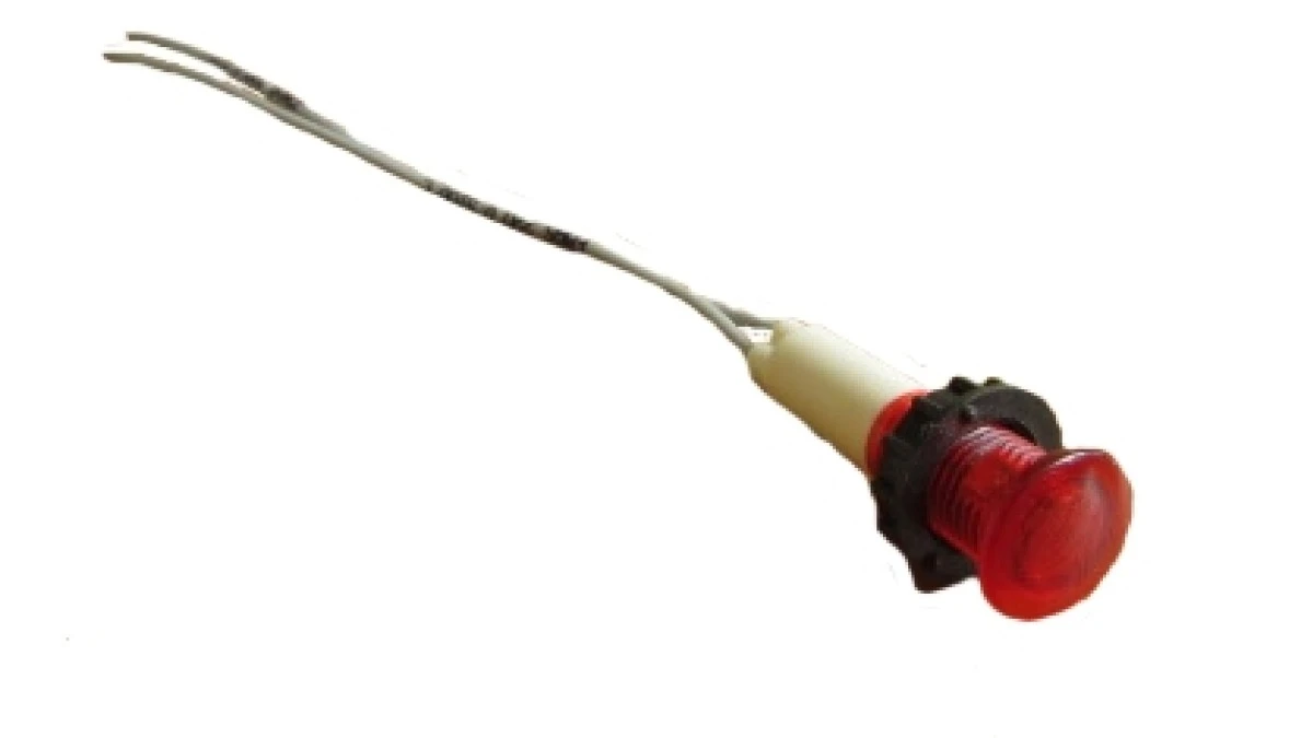 Lampka sygnalizacyjna 10mm 230V czerwona T0‑S100LK - obrazek 1