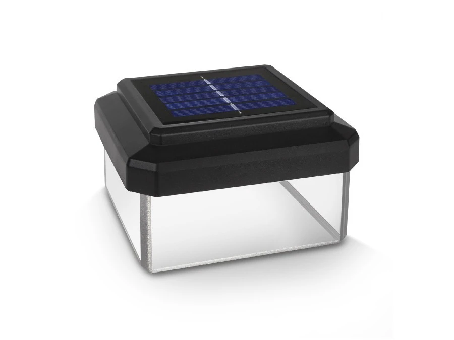 Lampa solarna LED na słupek GreenBlue, 100x100mm, daszek kopertowy, GB128 - obrazek 1