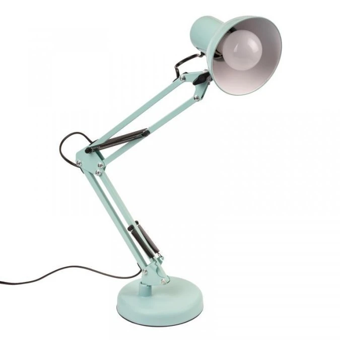 Lampka Biurkowa Kreślarska Stołowa E27 TOBI Pastelowa Niebieska Lumiled + uchwyt na blat - obrazek 3