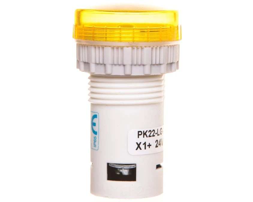 Lampka kompaktowa żółta PK22‑LG‑24‑LED AC/DC - obrazek 1