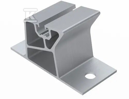 Uchwyt montażowy skrajny niski, aluminiowy - 11 stopni (K-45-8) - obrazek 1