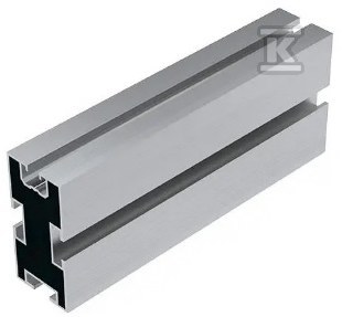 Profil aluminiowy 4400mm wzmocniony z kanałami pod śrubę teową (K-25-4400-3T) - obrazek 1