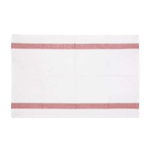 Vogue E915 ciężki ręcznik herbaciany, 100% bawełna, rozmiar: 76 cm x 50 cm, czerwony