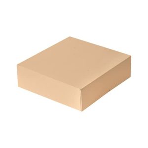 50 sztuk Pudełka bez okna „Thepack” 240 G/M2 23X23X7,5 Cm Naturalny karton falisty Nano Micro