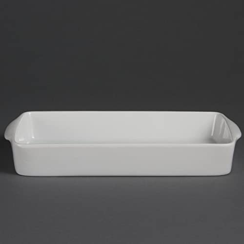 6 x Olympia białe naczynia podłużne do pieczenia 42 305 163 mm porcelanowa taca naczyń