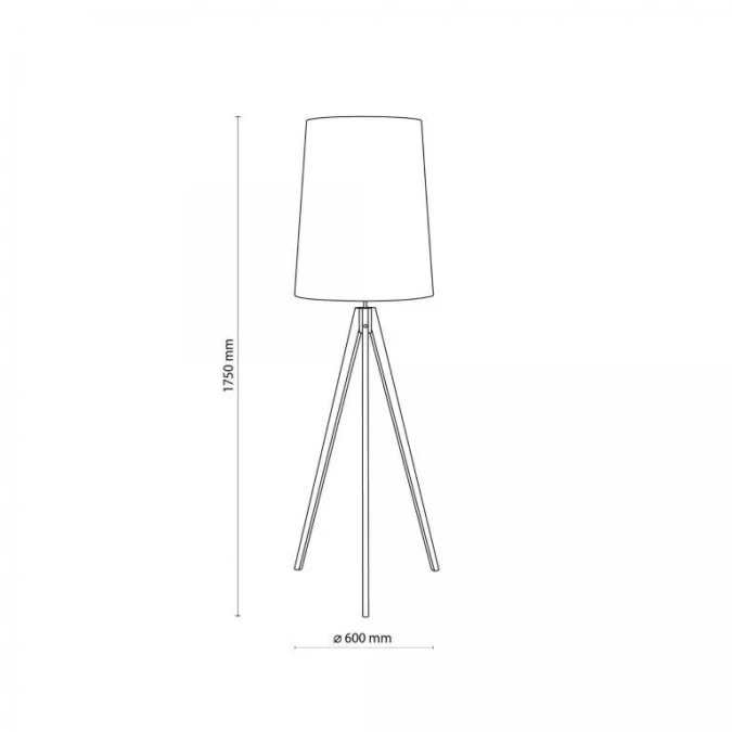 LAMPA PODŁOGOWA WALZ GRAY 5046 TK LIGHTING - obrazek 3