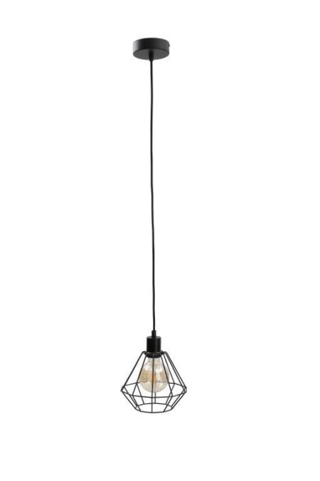Lampa wisząca loftowa 1xE27 FOSKAL BLACK - obrazek 1