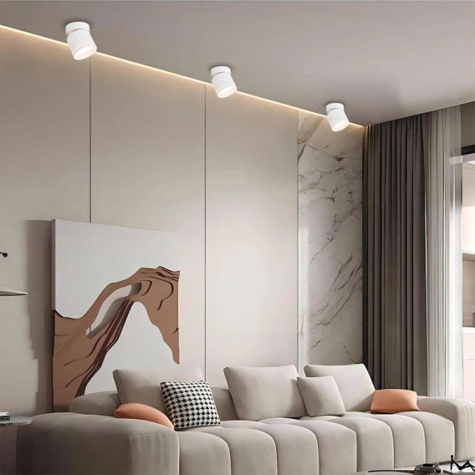 Lampa sufitowa Kendal Oprawa natynkowa 1 x GX53 biała LP‑6331/1SM R1 WH movable Light Prestige - obrazek 2