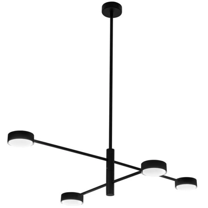 Lampa Sufitowa Wisząca LED LUMILED 4x GX53 Żyrandol Reflektor Czarna OVILO 3 Lata Gwarancji - obrazek 1