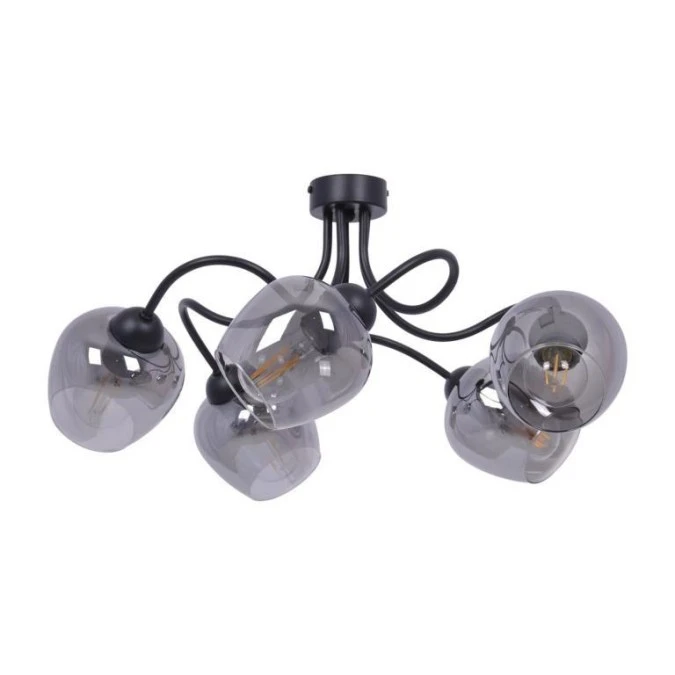 Lampa sufitowa SARA pięcioramienna do sypialni, szklane klosze na E27 K‑5196 Kaja Lighting - obrazek 1
