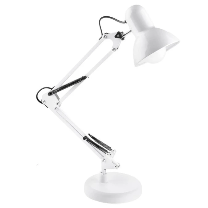 Lampka Biurkowa Kreślarska Stołowa E27 TOBI Biała Lumiled + uchwyt na blat - obrazek 2