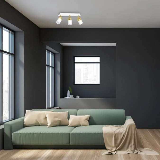 Lampa sufitowa JOKER WHITE/GOLD 3xGU10 MLP6130 Milagro - obrazek 3