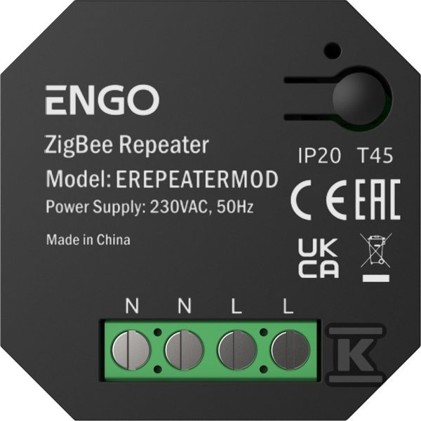 Repeater sieci, ENGO EREPEATER-MOD, ZigBee, 230V, czarny 932253962