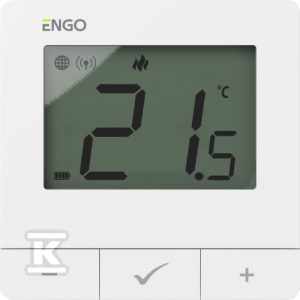 Regulator temperatury Internetowy, ENGO E25-BATW, natynkowy, ZigBee/868MHz, bateryjny, biały 932342950