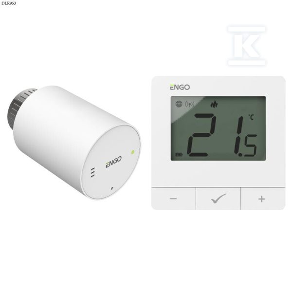 Głowica elektroniczna ENGO ETRV-M30 (1szt) w zestawie z regulatorem ENGO E25-BATW (1szt) DLR953