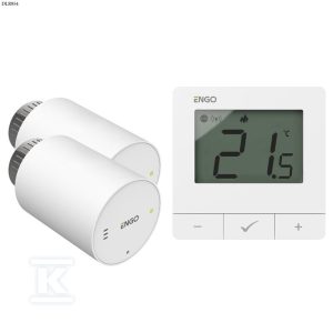 Głowica elektroniczna ENGO ETRV-M30 (2szt) w zestawie z regulatorem ENGO E25-230W (1szt) DLR954 Głowica elektroniczna ENGO ETRV-M30 (2szt) w zestawie z regulatorem ENGO E25-230W (1szt) DLR954
