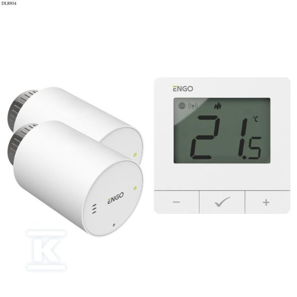 Głowica elektroniczna ENGO ETRV-M30 (2szt) w zestawie z regulatorem ENGO E25-230W (1szt) DLR954
