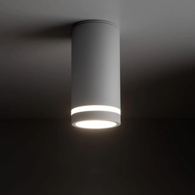 Lampa sufitowa spot biały – tuba natynkowa JET WHITE DOWNLIGHT 1* GU10 6919 TK Lighting - obrazek 3