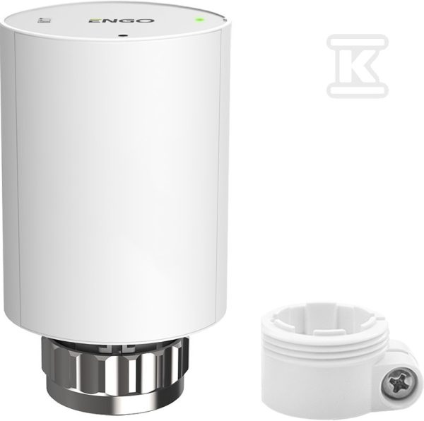 Głowica elektroniczna grzejnikowa, ENGO ETRV-M30+RA, bezprzewodowa, M30x1,5 z adapterem na zawór RA, bateryjna, biała 932330720