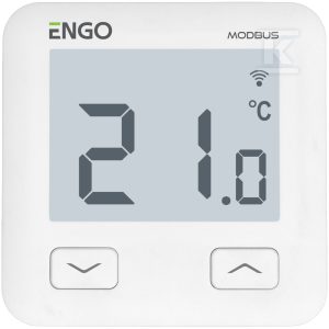 Regulator temperatury internetowy ENGO E10-MBUSW, podtynkowy, MODBUS, Wi-Fi, 230V, biały 932332944