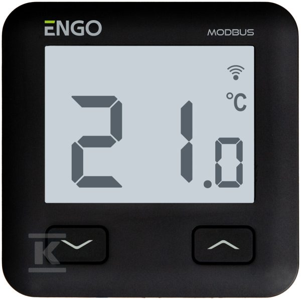 Regulator temperatury internetowy ENGO E10-MBUSB, podtynkowy, MODBUS, Wi-Fi, 230V, czarny 932332943