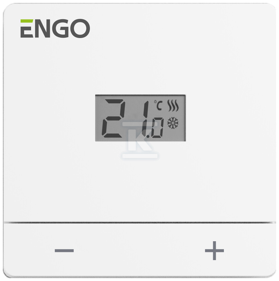 Regulator temperatury przewodowy, ENGO EASY-24W, dobowy, natynkowy, biały, 24V 932332923 - obrazek 1