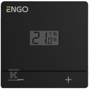 Regulator temperatury przewodowy, ENGO EASY-24B, dobowy, natynkowy, czarny, 24V 932332922