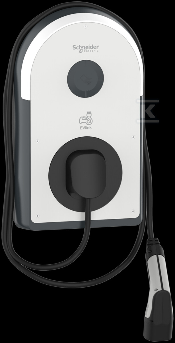Stacja ładowania, EVlink Pro AC/ AC Metal 1f 7,4 kW z kablem T2, wbudowane zabezpieczenia RDC-DD 6mA, RCD A-SI 30mA, MNx EVB3S07NCA