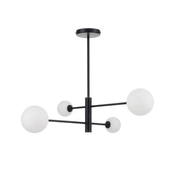 Lampa wisząca czarna DORADO 4 LP‑002/4P BK Light Prestige - obrazek 1