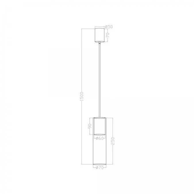 Lampa wisząca Manacor 1 złota LP‑232/1P GD Light Prestige - obrazek 2