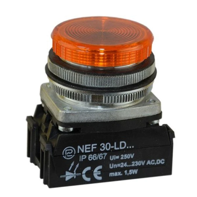 Lampka NEF30LD/24V‑230V W3 żółta W0‑LDU1‑NEF30LD/W3 G - obrazek 1