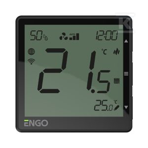 Regulator klimakonwektorów Internetowy, ENGO EFAN-24W, podtynkowy, 24V, Wi-Fi, czarny 932310555 Regulator klimakonwektorów Internetowy, ENGO EFAN-24W, podtynkowy, 24V, Wi-Fi, czarny 932310555