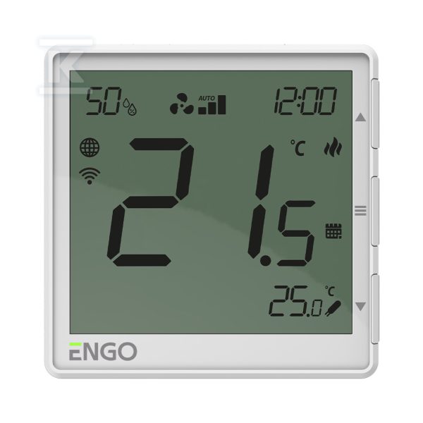 Regulator klimakonwektorów Internetowy, ENGO EFAN-24B, podtynkowy, 24V, Wi-Fi, biały 932310558