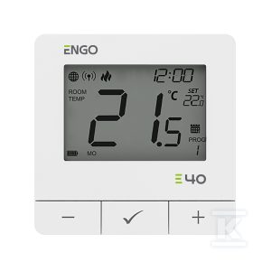 Regulator temperatury Internetowy E40-BATW, natynkowy, programowany, ZigBee/868MHz, bateryjny, biały 932312601 Regulator temperatury Internetowy E40-BATW, natynkowy, programowany, ZigBee/868MHz, bateryjny, biały 932312601