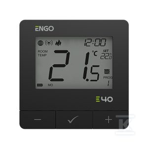 Regulator temperatury Internetowy E40-BATB, natynkowy, programowany, ZigBee/868MHz, bateryjny, czarny 932312602 Regulator temperatury Internetowy E40-BATB, natynkowy, programowany, ZigBee/868MHz, bateryjny, czarny 932312602