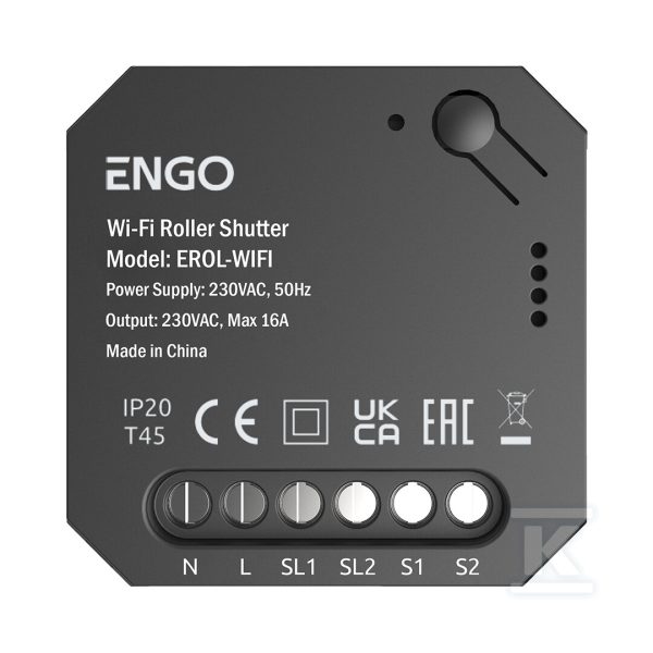 Sterownik Rolet, ENGO EROL-WIFI, do systemu ENGO Smart, czarny, Wi-Fi 932313963