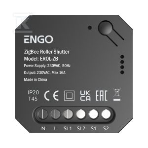 Sterownik Rolet, ENGO EROL-ZB, do systemu ENGO Smart, czarny, ZigBee 932343964 Sterownik Rolet, ENGO EROL-ZB, do systemu ENGO Smart, czarny, ZigBee 932343964