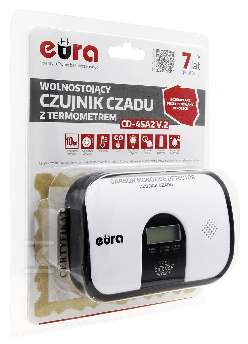 Czujnik czadu EURA CD-45A2 v.2 A21A446 - obrazek 3